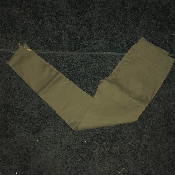 Denim - Military green jeggings
